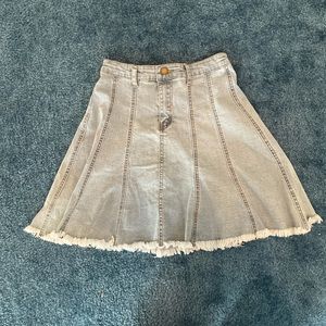 shein jean skirt